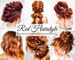 Red Hairstyle Presets For Lightroom and Photoshop