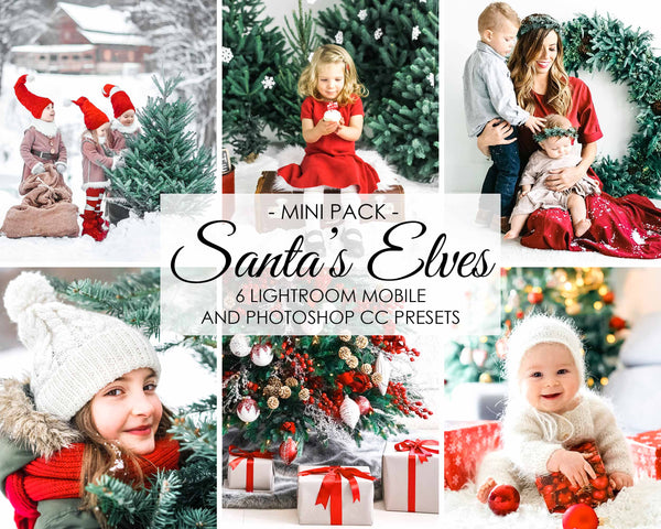 Santas Elves Xmas Presets For Christmas Holiday In Lightroom And Photoshop