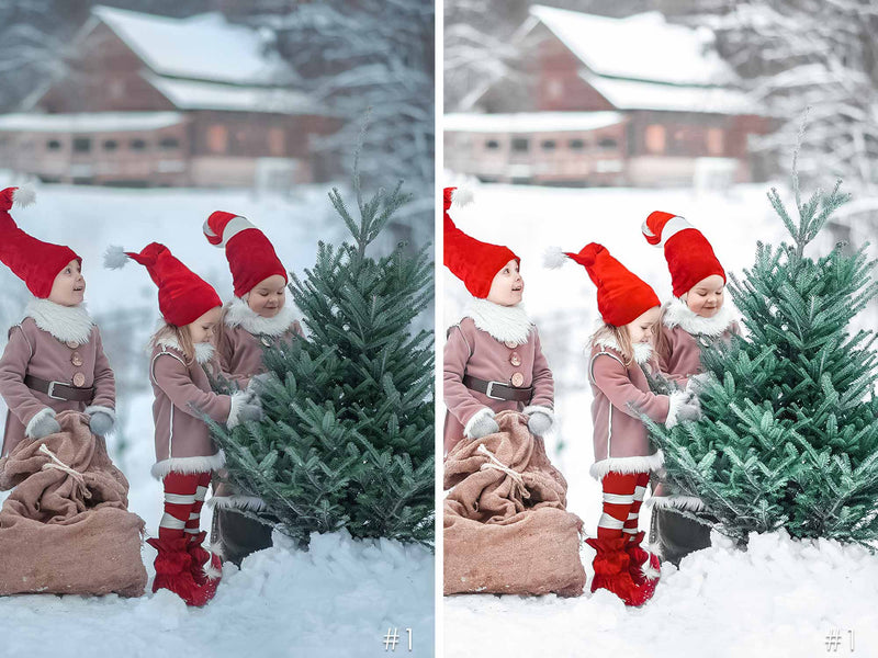 Santas Elves Xmas Presets For Christmas Holiday In Lightroom And Photoshop