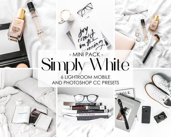 Simply White Product Photography Presets For Lightroom And Photoshop