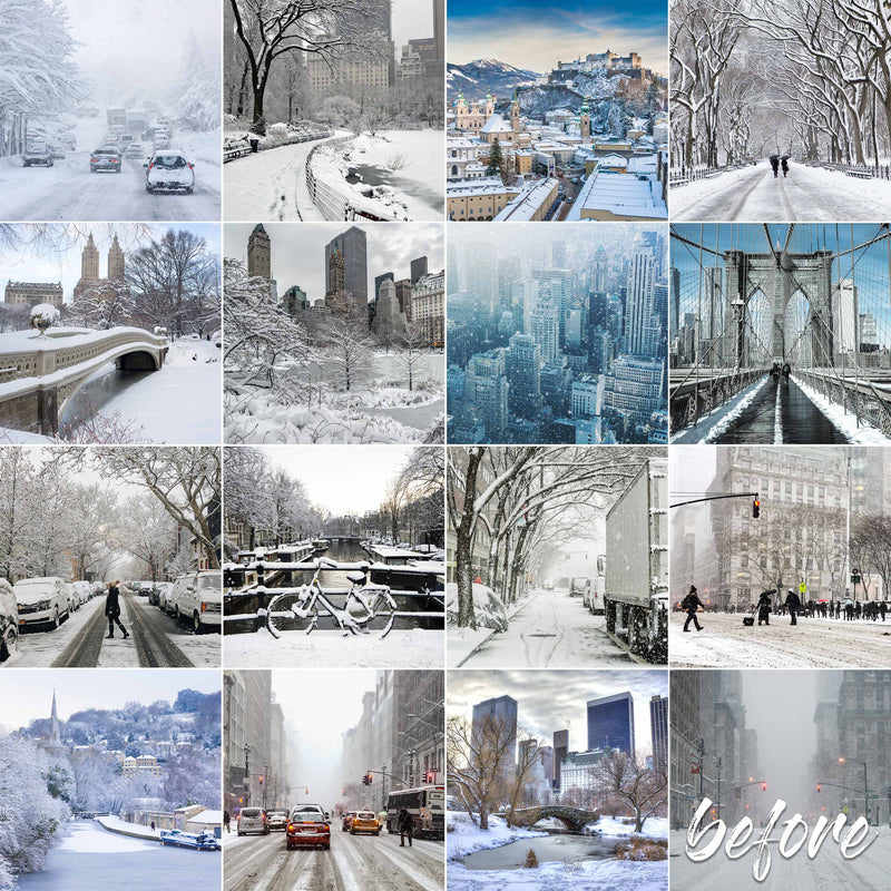 Snowy City Presets For Lightroom Mobile And Photoshop CC