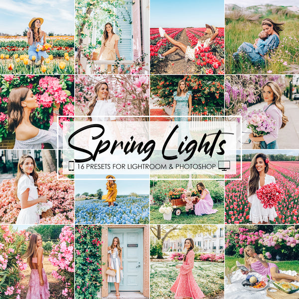 Spring Lights Lightroom Presets and Photoshop Filters