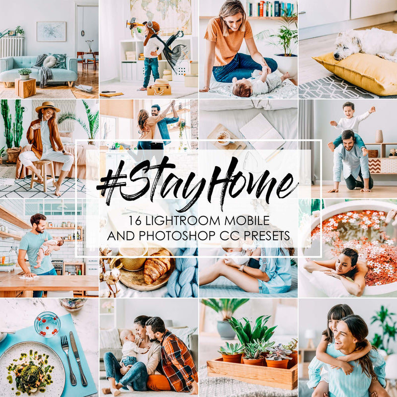 Stay Home Lightroom Presets and Photoshop Filters
