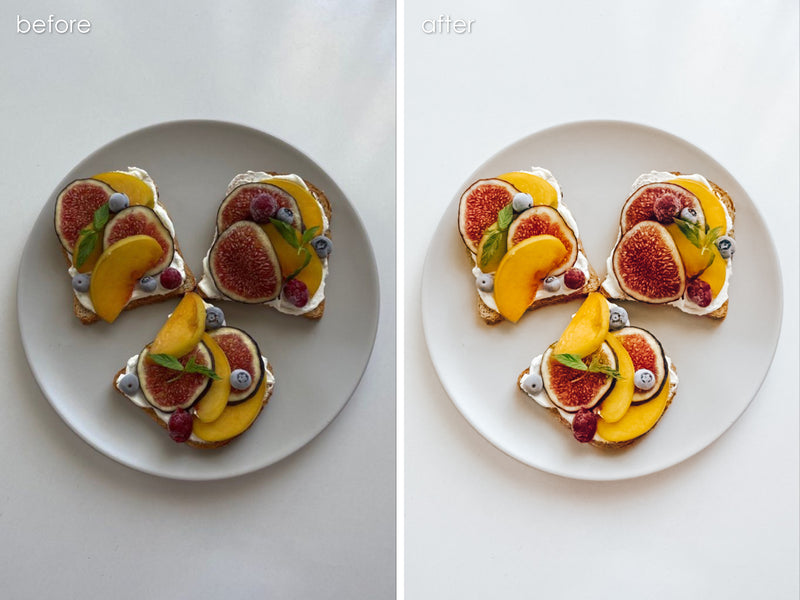 Food Blogger Lightroom Presets, Bright Food Blog Mobile Presets, Clean Instagram Influencer Presets
