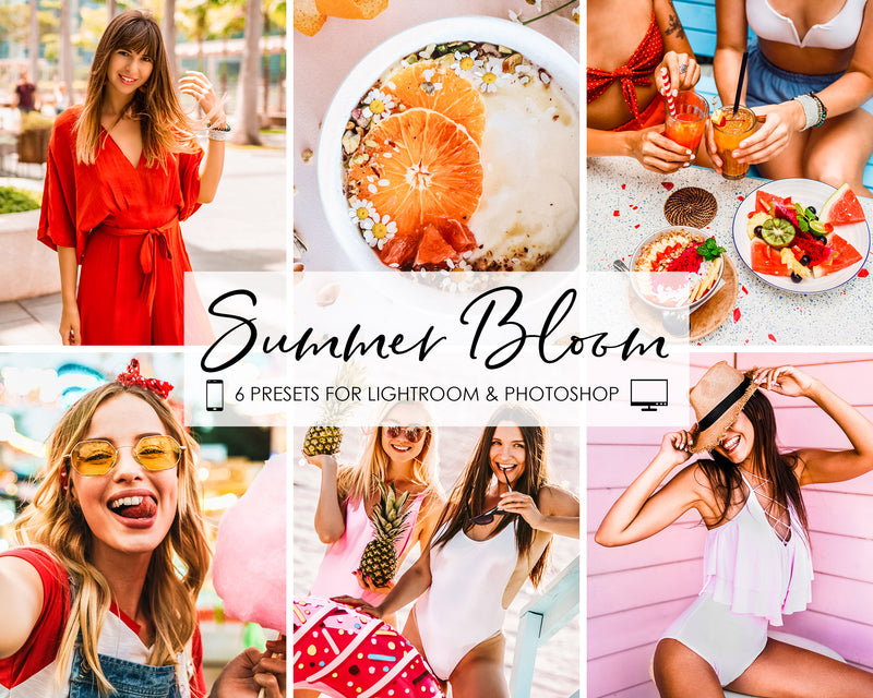 Summer Bloom Lightroom and Photoshop Presets and Filters
