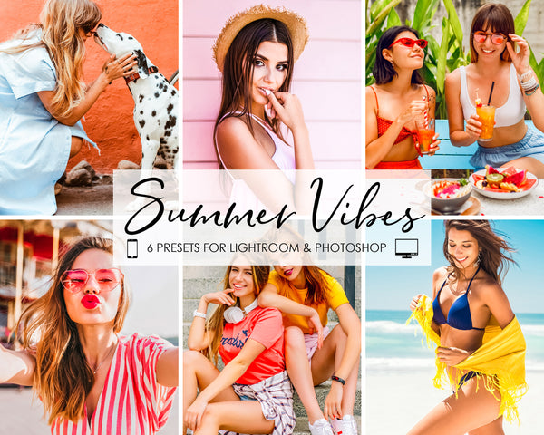 Summer Vibes Lightroom and Photoshop Presets