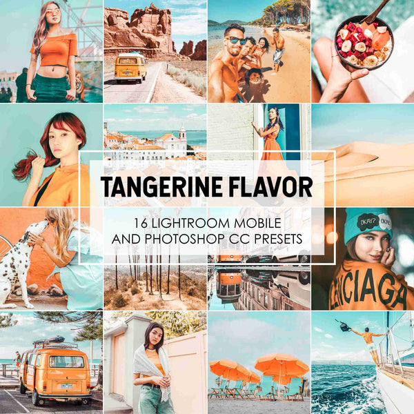 Tangerine Flavor Lightroom Presets With Orange And Teal Tones