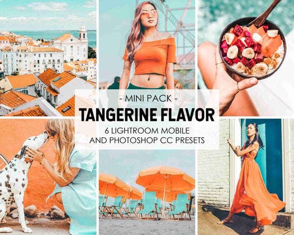 Tangerine Flavor Presets For Orange Vibrant Colors In Lightroom And Photoshop