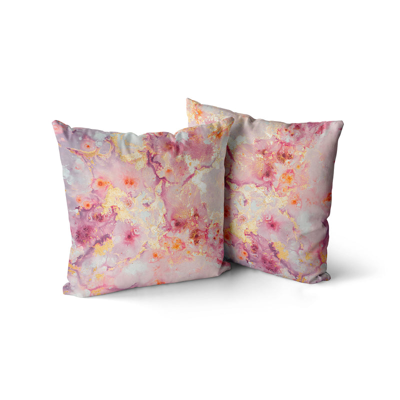 Marble Pillow Print, Pink Pillow, Contemporary Modern Home Decor