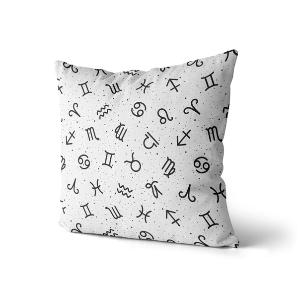 Decorative Throw Pillow Zodiac Print, Horoscope Astrology Pillow