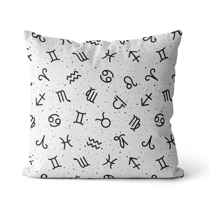 Decorative Throw Pillow Zodiac Print, Horoscope Astrology Pillow