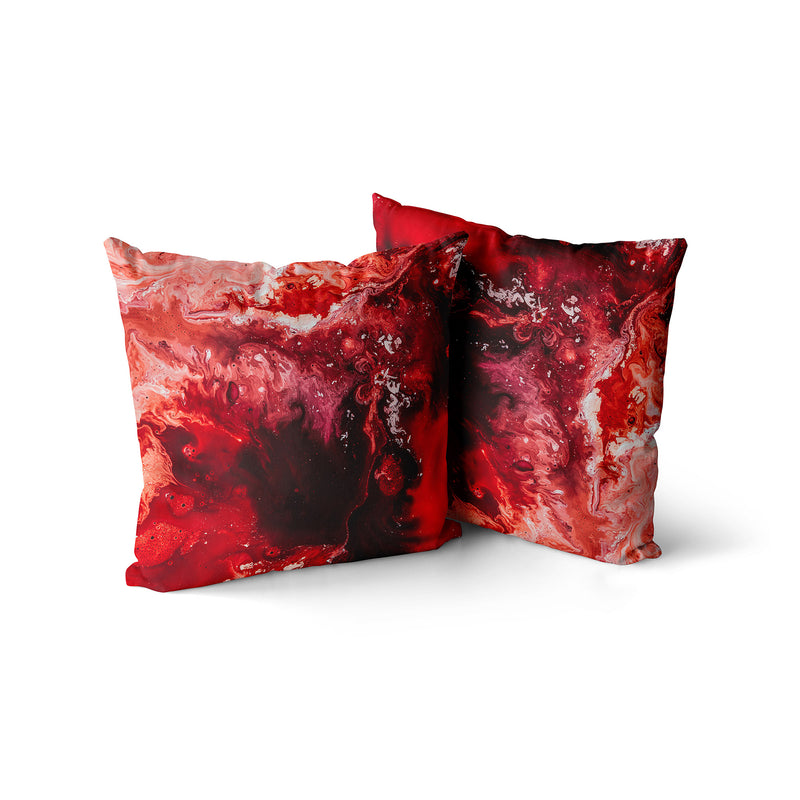 Bloody Mary Throw Pillow, Home Decor Red Decorative Pillow