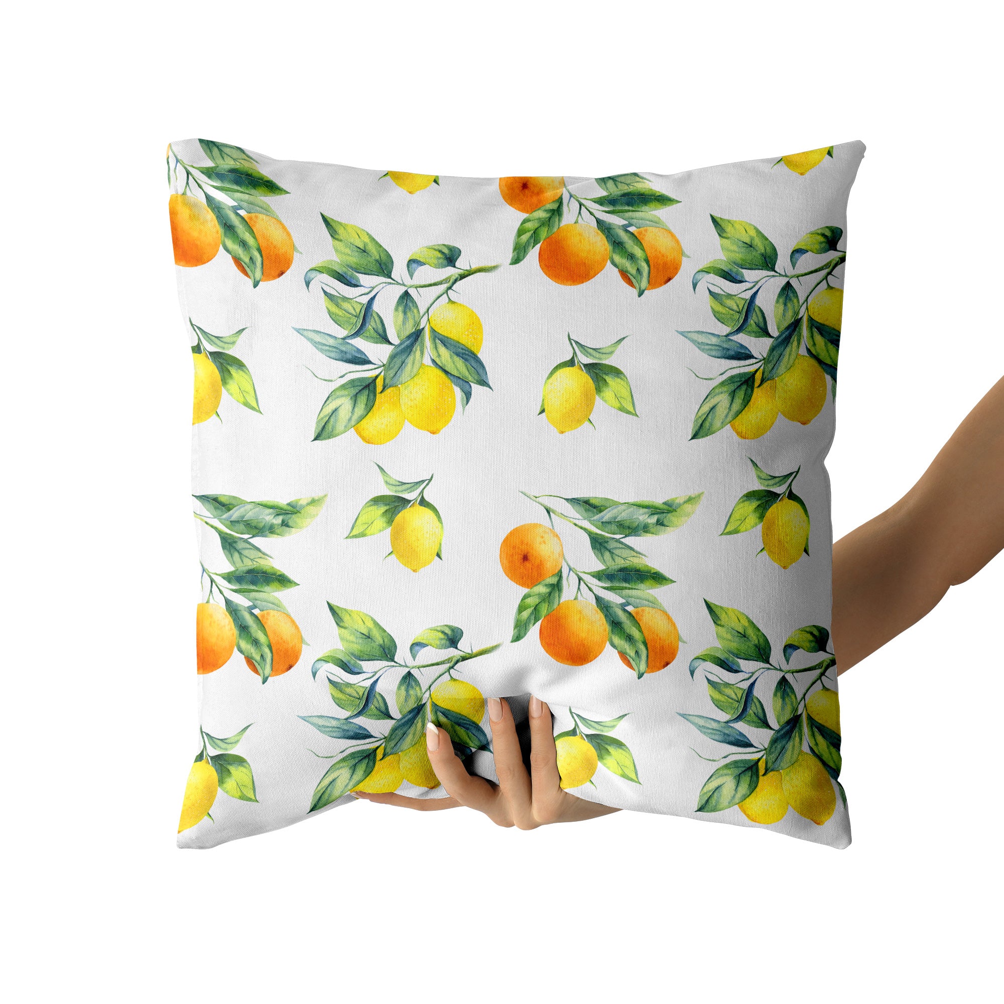 Decorative Throw Pillow CITRUS BOUQUET Lemon Fruits Pillow Print   Throw Pillow Citrus Bouquet 03 