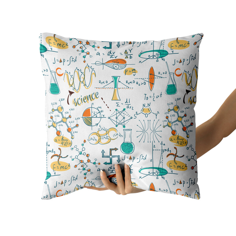 Decorative Throw Pillow, Chemistry Pillow Print, Back To School Pillow, Contemporary Modern Home Decor