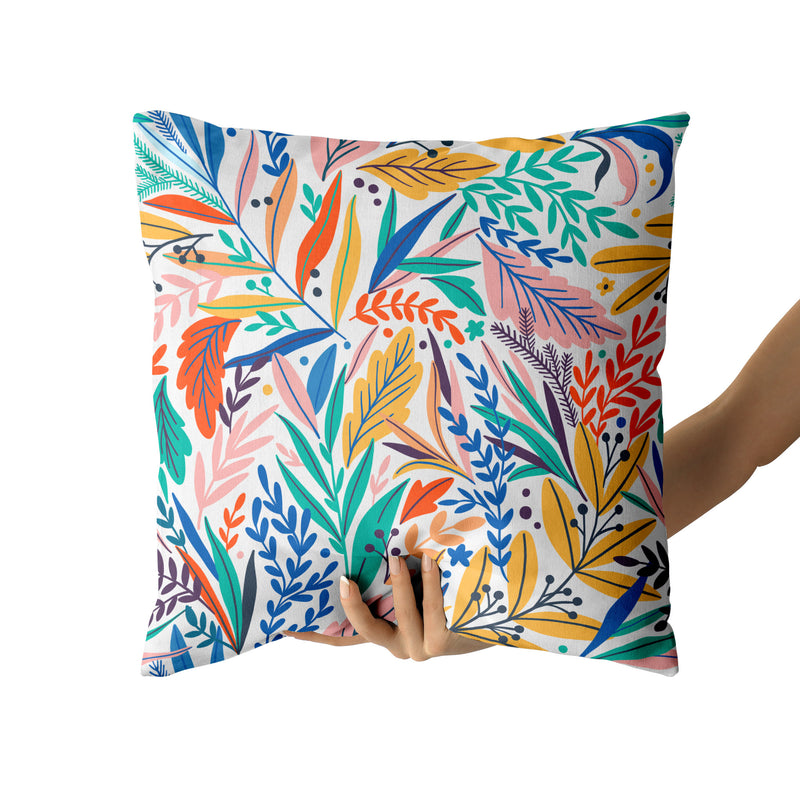 Decorative Throw Pillow Jungle Print, Tropical Exotic Pillow