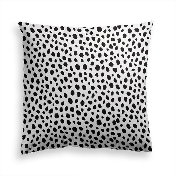 Polka Dots, Animal Pillow Print, Black Dots Pillow, Home Decor Pillow