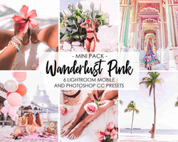 Wanderlust Pink Presets For Lightroom And Photoshop Desktop