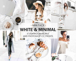 White and Minimal Presets For Bright Lightroom Photo Editing