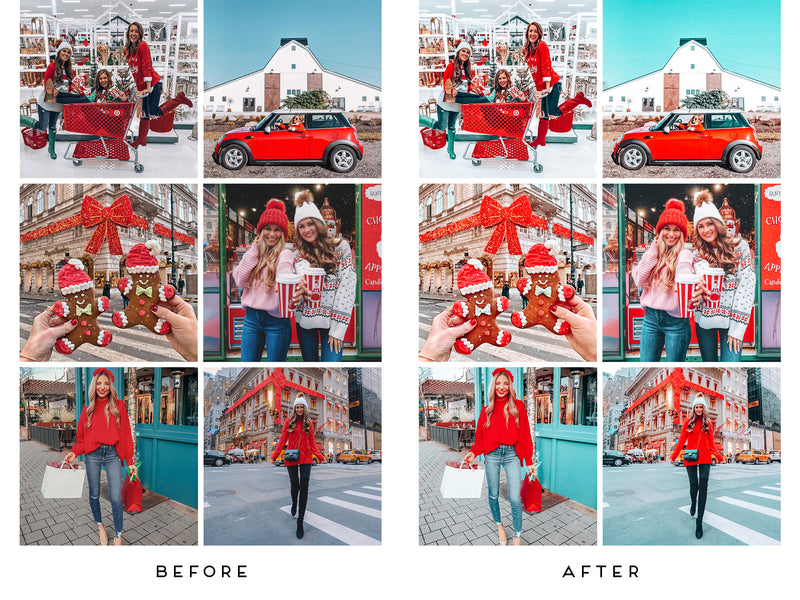 Christmas Lightroom Presets and Adobe Photoshop Filters